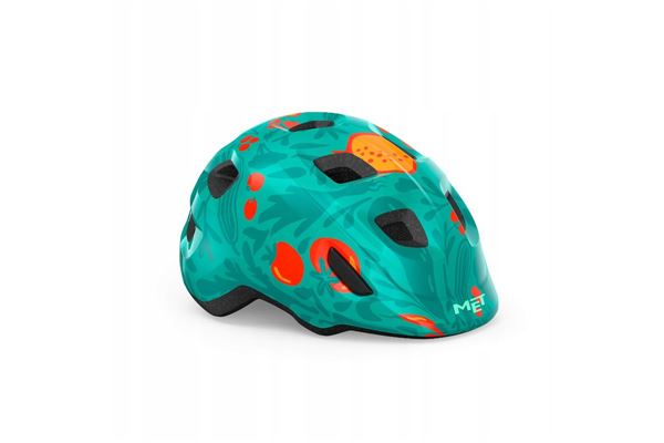 CASCO NIÑO MET HOORAY FRUTAS VERDE BRILLO TALLA S